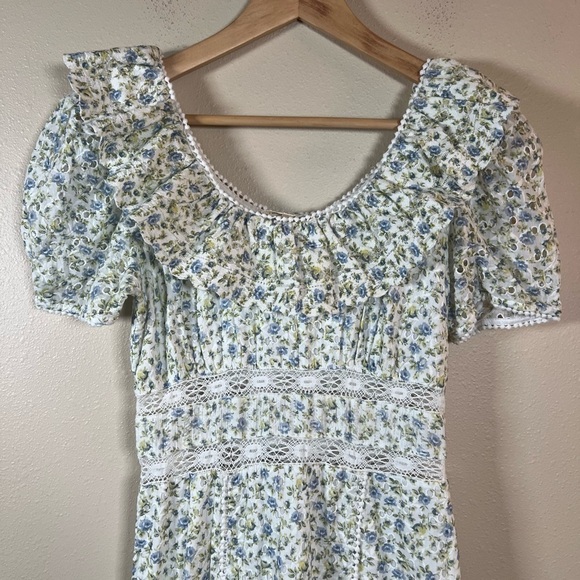 Loveshackfancy Stassie Dress White Garden Stream Size 2 - Picture 4 of 11